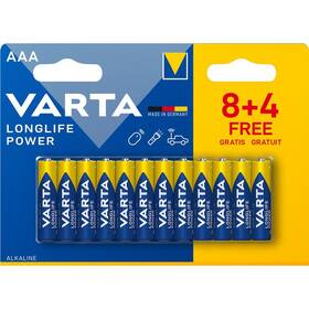 Batéria alkalická Varta HE AAA 8+4 

