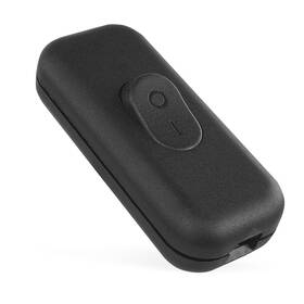 Spínač EMOS jednopólový šnúrový priechodný čierny

