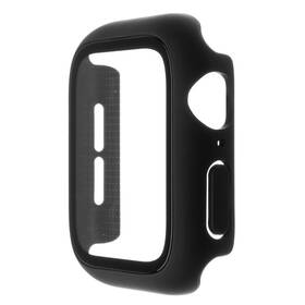 Ochranné puzdro FIXED Pure+ s temperovaným sklom pre Apple Watch 44mm čierne

