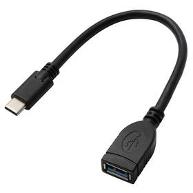 Kábel GoGEN USB A/USB-C 3.1, OTG, 0,2m čierny

