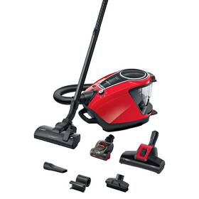 Podlahový vysávač Bosch BGS7PET1 červený

