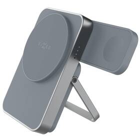 Powerbank FIXED MagZen 5 Stand, nabíjení Apple Watch, MagSafe, 5000 mAh sivá

