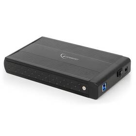 Box na HDD Gembird pre 3.5” zariadenie, USB 3.0, SATA čierny

