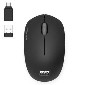 Myš PORT CONNECT Wireless Collection čierna


