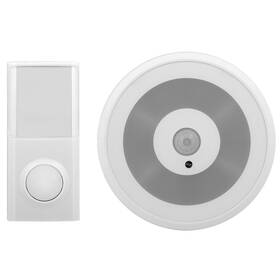 Zvonček bezdrôtový WG Wireless Door Bell/Blue Light biely

