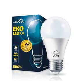 LED žiarovka ETA EKO LEDka klasik 8,5 W, E27, teplá biela 

