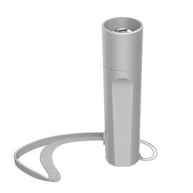 Lampáš Hama FL60, 60 lm / 30 m, 3 režimy svietenia, batéria strieborná

