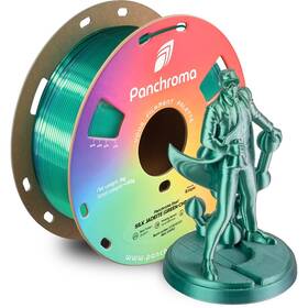 Tlačová struna (filament) Polymaker Panchroma PLA Dual Silk strieborný/zelený


