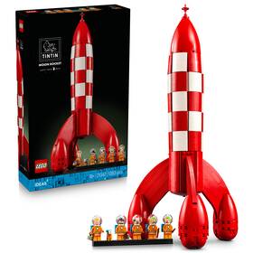 Stavebnica LEGO® Ideas 21367 Tintin® a raketa na Měsíc 

