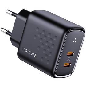 Nabíjačka do siete Voltme Revo 45 2xUSB-C 45W čierna

