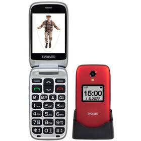 Mobilný telefón Evolveo EasyPhone FS červený

