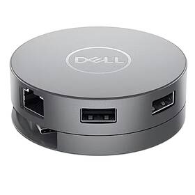 USB Hub Dell DA310 Pro 7-in-1 USB-C Travel sivý

