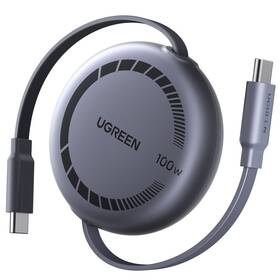 Kábel UGREEN USB-C/USB-C, 100W, 1m sivý

