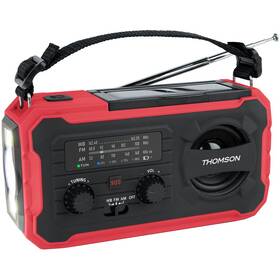 Rádioprijímač Thomson RT280R čierny/červený

