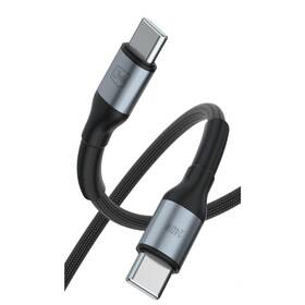 Kábel 3mk Hyper N-SERIES USB-C/USB-C, 240W, 2m čierny

