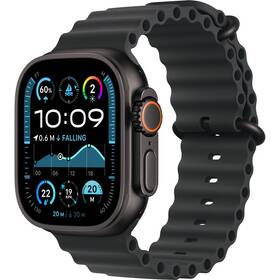 Inteligentné hodinky Apple GPS + Cellular 49mm čierny titán - čierny oceánsky remienok 
