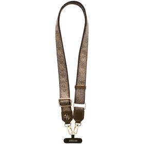 Popruh na krk Guess Crossbody PU 4G Metal Logo hnedý


