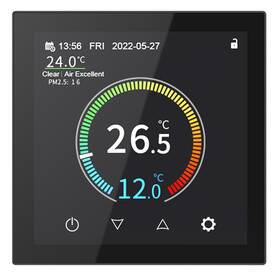 Termostat Geti GRT05B, Wi-Fi, pod omietku čierny

