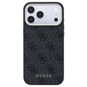 Kryt na mobil Guess 4G Gold Frame MagSafe na Apple iPhone 18 Pro čierny

