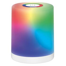 Stolná lampa Solight RGB lampáš biela


