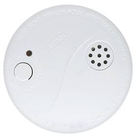 Detektor dymu Solight + alarm, 85dB, 9V batéria biely


