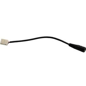 Konektor Solight napájacie, pre LED pásky 0,8cm, zacvakávacie, 0,55cm zdierka čierna farba
