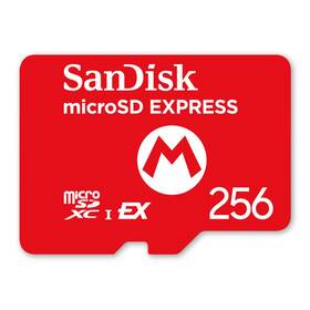 Pamäťová karta SANDISK NS2 microSD Express card 256 GB červená

