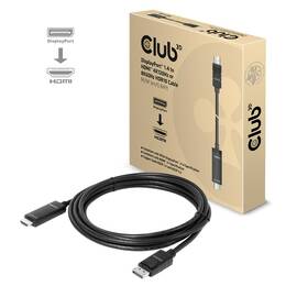 Kábel Club3D DisplayPort / HDMI 1.4, 8K, M/M, 3m 

