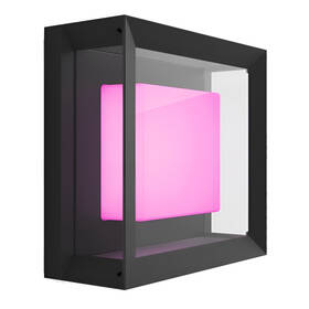 Nástenné svietidlo Philips Econic White and Color Ambiance čierne

