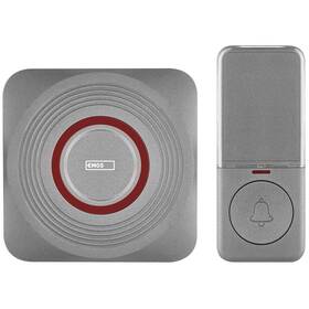 Zvonček bezdrôtový EMOS GoSmart P5735SS strieborná farba
