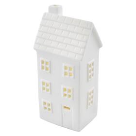 LED dekorácie EMOS keramický domček, 16 cm, 1LED, vnútorná, teplá biela, časovač 

