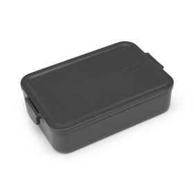 Jedálenský box Brabantia Bento Make & Take, dark grey čierny

