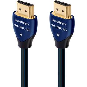Kábel AUDIOQUEST HDMI 2.0 BlueBerry, 1 m (qblueberryhdmi0010) čierny/modrý - zánovný - 24 mesiacov záruka
