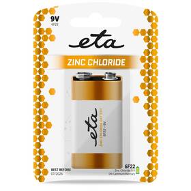 Batéria zinkochloridová ETA 6F22, 9V, blister 1ks 

