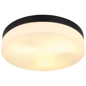 LED stropné svietidlo GLOBO Vranos, 30 cm čierne

