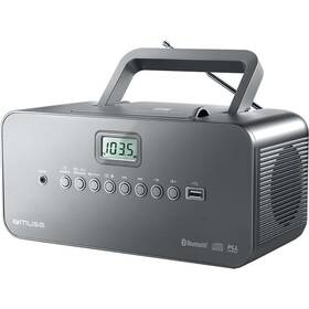 Rádioprijímač s CD MUSE M-30BT sivý

