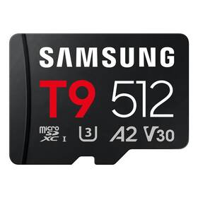 Pamäťová karta Samsung T9 MicroSDXC 512GB UHS-I U3 (200R/130W) čierna

