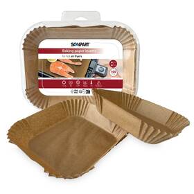 Papierové formy Scanpart SCA2910070010, 30×20 cm (100 ks) hnedá

