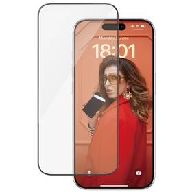 Tvrdené sklo PanzerGlass Ultra-Wide Fit na Apple iPhone 15 Pro s instalačním rámečkem 

