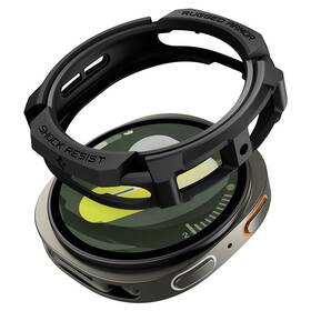 Ochranné puzdro Spigen Rugged Armor na Samsung Galaxy Watch 8 (44mm) čierny

