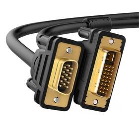 Kábel WG VGA/DVI-I Dual link, 1,5m čierny

