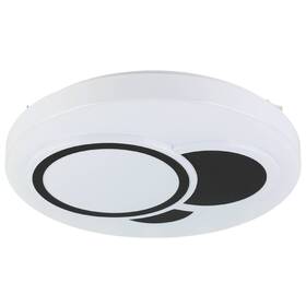 LED stropné svietidlo Eglo Espartaco, okrúhle čierne/biele

