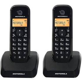 Domáci telefón Motorola S1202 Duo čierna farba
