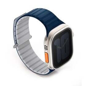 Remienok Uniq Revix Evo Reversible Magnetic na Apple Watch 42/44/45/49mm sivý/modrý

