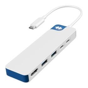USB Hub HyperDrive Flex 5 Port USB-C biely/modrý

