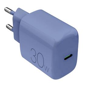 Nabíjačka do siete Puro PRO LITE, USB-C, PD 30 W modrá

