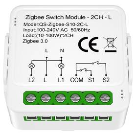 Modul IMMAX NEO SMART kontrolér (L) V8 2-tlačidlový Zigbee 3.0, Tuya 

