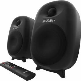 Reproduktory Majority D80 Bookshelf (2ks) čierny

