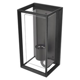 Nástenné svietidlo EMOS Malva ZGH040P, zahradní, E27, IP44, MAX 15W, PIR čierne

