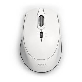 Myš PORT CONNECT Silent USB-A/USB-C biela

